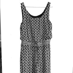 Sleeveless patterned romper